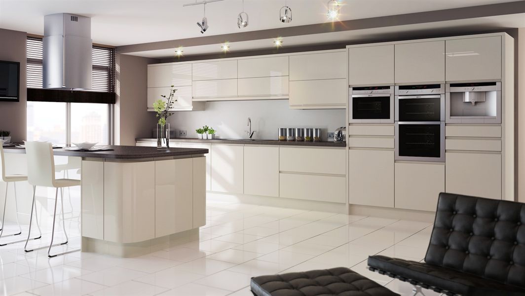 In-Line Gloss Ivory Kitchen