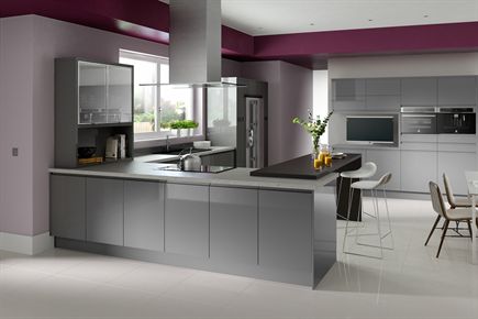 Fusion Gloss Grey Kitchen