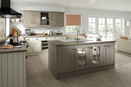 Davenport Painted Ivory & Hickory Kitchen